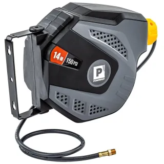 Автоматична макара с маркуч за въздух POWERMAT PM-ABNW-14M/ 14 м