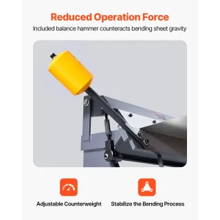 Машина за огъване на ламарина VEVOR W1.5x610Z/ 610 мм Машина за огъване на ламарина VEVOR W1.5x610Z/ 610 мм