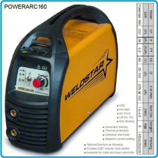 Инверторен електрожен Weldstar Power Arc 160 / 20-160 A