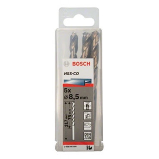 Свредло HSS-Co Standard line за метал на Bosch 8.5 mm - 5 броя Свредло HSS-Co Standard line за метал на Bosch 8.5 mm - 5 броя