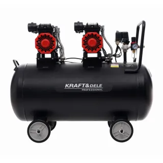 Компресор за въздух KraftDele KD1387/ 100 л/ 2x1500W Компресор за въздух KraftDele KD1387/ 100 л/ 2x1500W