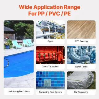 Заваръчен апарат за пластмаса с горещ въздух VEVOR DSH-D1/ 1600W