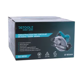 Електрически циркуляр Detoolz DZ-SE151/ 1500W/ 185 мм