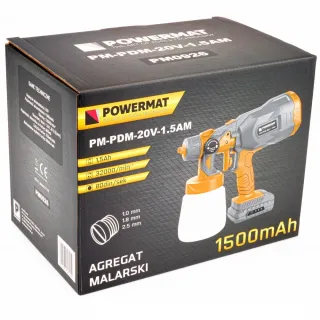 Акумулаторен пистолет за боядисване Powermat PM-PDM-20V-1.5AM