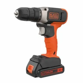 Акумулаторна бормашина Black and Decker BCD001C1 + A7228/ 18V / 1.5Ah