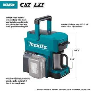 Акумулаторна кафемашина Makita DCM501Z /18V