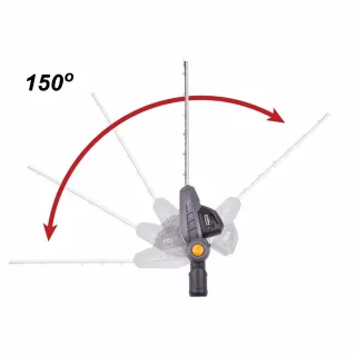 Акумулаторен храсторез, телескопичен Powermat PM-NAW-20C/ 20V/ 2.0Ah