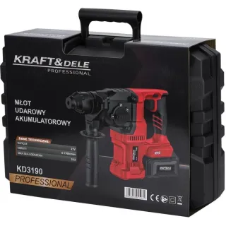 Акумулаторен перфоратор KraftDele KD3190/ 21V/ 2x4Ah