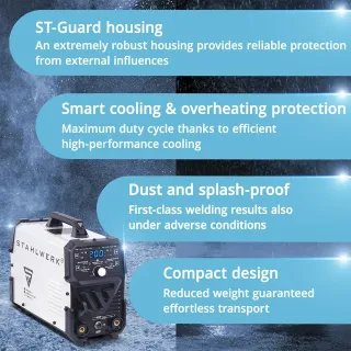 Комбинирана заваръчна машина 2 в 1 STAHLWERK DC TIG 200 ST/ 200A