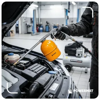 Пневматичен пистолет за почистване и смазване Powermat PM-PDR-210T/ 850 мл