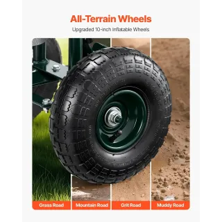 Мобилен градински стол с регулируема височина и въртяща се седалка VEVOR TC4502F/ 180 кг