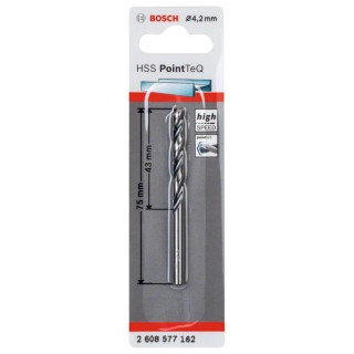 Свредло HSS за метал PoinTec 4.2 mm на Bosch