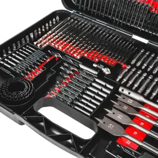 Комплект свредла, битове и боркорони Raider 150696/ 246 бр.