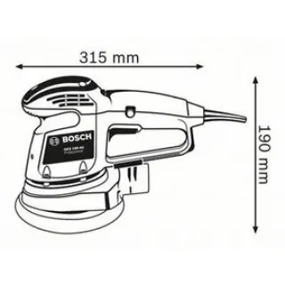 Ексцентършлайф Bosch GEX 34-150, 230 V, 340 W