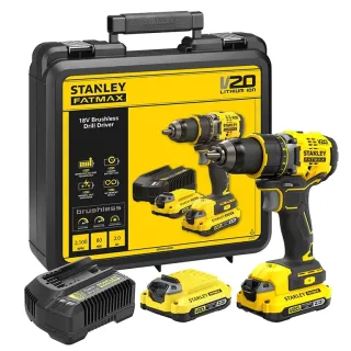 Акумулаторен винтоверт Stanley SFMCD720D2K/ 18 V/ 2x2 Ah