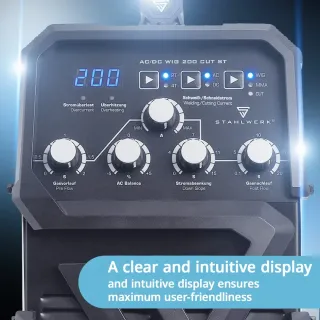 Апарат за плазмено рязане STAHLWERK AC/DC WIG/TIG 200 Plasma ST IGBT SET FULL/ 10-200 A Апарат за плазмено рязане STAHLWERK AC/DC WIG/TIG 200 Plasma ST IGBT SET FULL/ 10-200 A
