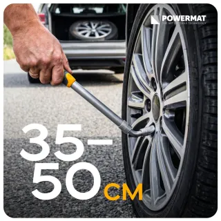 Телескопичен ключ за автомобилни гуми с вложки Powermat PM-KLDK-530T/ 1/2 Телескопичен ключ за автомобилни гуми с вложки Powermat PM-KLDK-530T/ 1/2