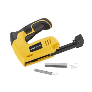 Акумулаторен такер + 500 бр. пирони + 500 бр. телчета Power Plus POWX13680/ 4V/ 2Ah Акумулаторен такер + 500 бр. пирони + 500 бр. телчета Power Plus POWX13680/ 4V/ 2Ah