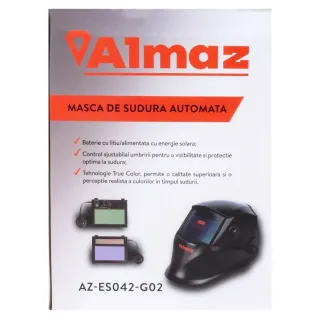 Автоматичен заваръчен шлем Almaz AZ-ES042-G02/ DIN9-13 Автоматичен заваръчен шлем Almaz AZ-ES042-G02/ DIN9-13