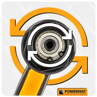 Пневматична шлайфмашина Powermat PM-PSMO-75T + 2 бр. падове