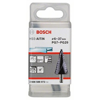 Стъпаловидно свредло HSS-AlTiN на Bosch 6 - 37 mm Стъпаловидно свредло HSS-AlTiN на Bosch 6 - 37 mm