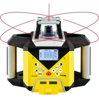 Ротационен лазер + тринога SJJ32+ лата LS-24 Nivel System NL640R DIGITAL/ 600 м