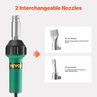 Заваръчен апарат за пластмаса с горещ въздух VEVOR DSH-D1/ 1600W