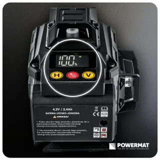 Лазерен нивелир със зелен лъч Powermat PM-PLK-4DM2/ 40 м