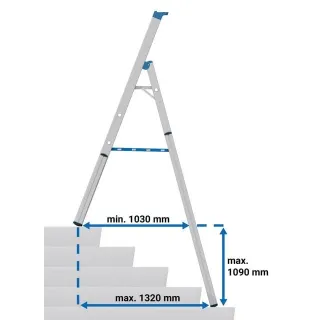 Едностранна телескопична стълба KRAUSE 134936 1x5