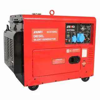 Дизелов шумоизолиран генератор SENCI SCD7500QN/ ATS/ AVR/ 230V/ 6kVA/ 18 л