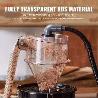 Циклонен прахоуловител с метален резервоар VEVOR SKL400/ 50 л