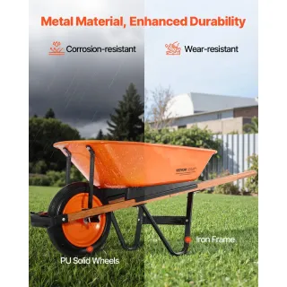Метална градинска количка VEVOR WB-1000/ 120 кг Метална градинска количка VEVOR WB-1000/ 120 кг