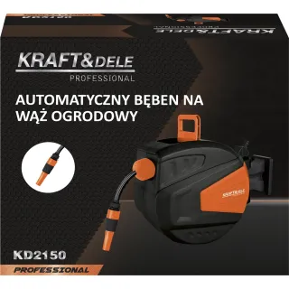 Автоматична стенна макара с маркуч KraftDele KD2150/ 10 м + 1 м Автоматична стенна макара с маркуч KraftDele KD2150/ 10 м + 1 м