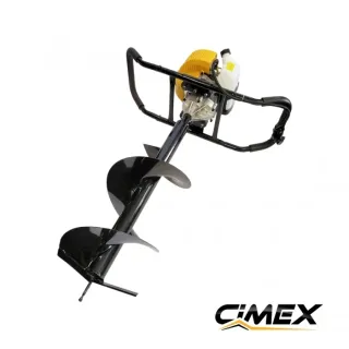 Бензинов свредел CIMEX EA300 + 3 свредла + удължител / 4,7 к.с / 150 / 250 / 300 мм