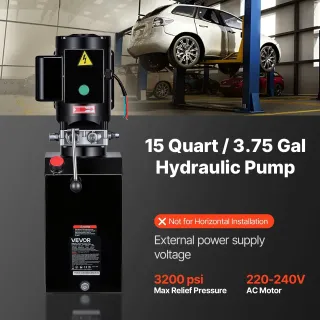 Хидравлична помпа за повдигане на автомобили Vevor ZXAC220V-2.2KW-D-15L/ 2.2kW