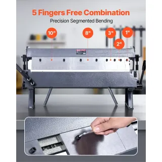 Машина за огъване на ламарина VEVOR W1.5x610Z/ 610 мм Машина за огъване на ламарина VEVOR W1.5x610Z/ 610 мм