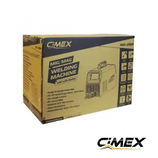 Комбиниран телоподаващ заваръчен апарат CIMEX MIG-200P/ 200A/ LED дисплей