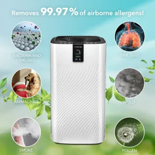 Дизайнерски пречиствател на въздух TROTEC AirgoClean® 250 E/ 45W Дизайнерски пречиствател на въздух TROTEC AirgoClean® 250 E/ 45W
