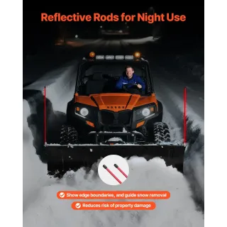 Приставка снегорин VEVOR ATV-001J-60/ 1524х385 мм