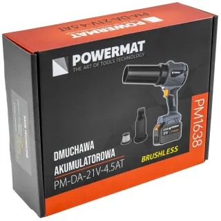 Акумулаторна духалка/прахосмукачка 2 в 1 Powermat PM-DA-21V-4.5AT/ 21V /4.5Ah Акумулаторна духалка/прахосмукачка 2 в 1 Powermat PM-DA-21V-4.5AT/ 21V /4.5Ah