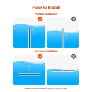 Потопяема помпа за дълбоки кладенци VEVOR 4SDM2/12/ 1100W Потопяема помпа за дълбоки кладенци VEVOR 4SDM2/12/ 1100W