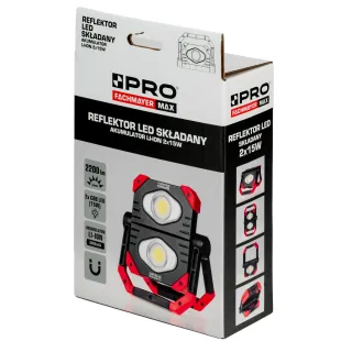 Сгъваем LED прожектор PRO PRO-LD403/ 3.7V/ 5Ah