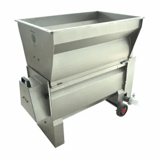 Неръждаема гроздомелачка Enoitalia JOLLY 20 с двигател и помпа 