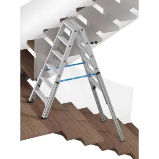 Двустранна телескопична стълба KRAUSE 134882 2x6