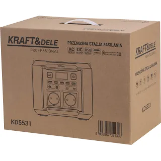 Преносима захранваща станция KraftDele KD5531/ 296Wh, 20Ah / 14.8V Преносима захранваща станция KraftDele KD5531/ 296Wh, 20Ah / 14.8V
