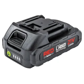 Акумулаторен ъглошлайф с аксесоари RED TECHNIC RTSZK0140/ 21V/ 2х2Ah