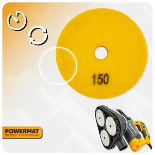 Диамантен полиращ диск Powermat PM-DTS-1051T/100 мм/ P150