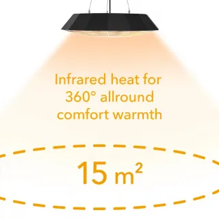 Дизайнерски инфрачервен отоплител TROTEC IR 2010 SC/ 2kW