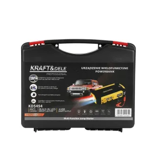 Многофункционално стартиращо устройство външна батерия + калъф KraftDele KD5494/ 16800mAh