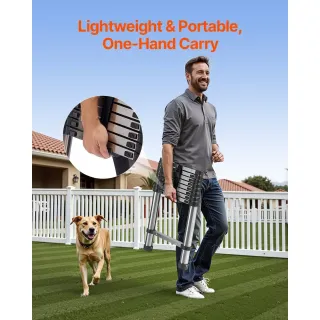 Телескопична сгъваема стълба VEVOR MF-STL260/ 2.54 м